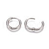 Tarnish Resistant 304 Stainless Steel Huggie Hoop Earrings EJEW-G272-02-10mm-P-3