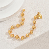 Brass Round Beads Link Bracelets for Women NG2159-4