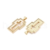 Brass Micro Pave Clear Cubic Zirconia Pendants KK-N254-195G-2