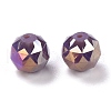 Electroplate Opaque Glass Beads EGLA-B003-02A-10-2