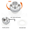 45# Steel Stone Inlaid Holder AJEW-WH0162-17-4