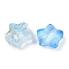 Transparent Spray Painted Glass Beads X1-GLAA-NH0003-01H-2