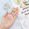 DICOSMETIC 16Pcs 4 Style 201 Stainless Steel Pendants STAS-DC0005-04-3