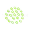 Transparent Lawn Green Acrylic Beads TACR-YW0001-08H-3