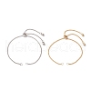2Pcs 2 Colors Brass Slider Bracelet Makings AJEW-JB01253-1