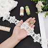 WADORN 5 Yards Organza Flower Lace Trims SRIB-WR0001-12-3