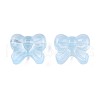 Transparent Spray Painted Glass Beads GLAA-N035-025-C03-3