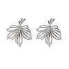 Brass Stud Earrings Finding for Women KK-A244-12P-1