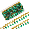 Polyester Lace Ribbon with Plastic Charms Tassel OCOR-WH0078-202A-03-1