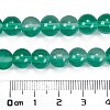 Frosted Transparent Glass Bead Strands X1-GLAA-P065-8mm-14-3