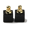 Natural Obsidian Perfume Bottle Pendants G-Z039-04G-03-1