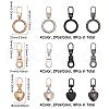 CHGCRAFT 24Pcs 12 Style Zinc Alloy Zipper Puller FIND-CA0007-90-2
