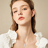 20Pcs Natural Rose Quartz Pendants PALLOY-AB00120-6