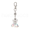 Angel Glass Pendant Decorations HJEW-MZ00261-03-2