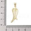 Brass Micro Pave Clear Cubic Zirconia Pendant KK-I712-44G-3