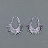 Sunshine U-shaped Brass Hoop Earrings DP8182-3