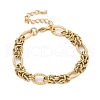 304 Stainless Steel Ovel Link Chain Bracelets for Women BJEW-U038-02G-4