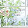 Waterproof PVC Colored Laser Stained Window Film Adhesive Stickers DIY-WH0256-071-7