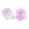 Frosted Glass Beads with Golden Glitter Powder X1-DGLA-NH001-8mm-01I-2