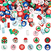 SUNNYCLUE 220pcs 11 styles Handmade Polymer Clay Beads CLAY-SC0001-84-1