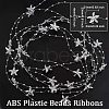 ABS Plastic Beads Ribbons OCOR-WH0066-82B-2