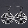 Tarnish Resistant 201 Stainless Steel Dangle Earrings STAS-S105-JN602-1-1
