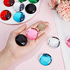  12Pcs 6 Colors Acrylic Imitation Cat Eye Cabochons MACR-NB0001-32-3