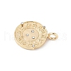 Brass Micro Pave Cubic Zirconia Pendants KK-Z107-01G-02-2
