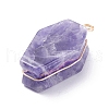 Natural Gemstone Pendants PALLOY-JF01403-4