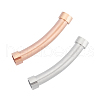 Unicraftale 2Pcs 2 Styles 304 Stainless Steel Tube Beads STAS-UN0020-72-1