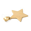 Ion Plating(IP) 304 Stainless Steel Pendants STAS-A086-06G-2