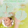 Unicraftale Long-Lasting Plated Brass Hoop Earrings Findings KK-UN0002-45B-5