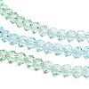 Transparent Painted Glass Beads Strands X1-DGLA-A034-T3mm-A16-4