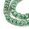 Luminous Handmade Gold Foil Glass Beads Strands FOIL-N029-02A-06-4