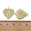 Brass Micro Pave Cubic Zirconia Pendants KK-U060-12G-3
