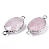 Natural Rose Quartz Links/Connectors G-T131-102-29-3