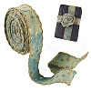 5 Yards Polyester 3D Star Gold Stamping Ribbon OCOR-TAC0023-14A-3