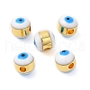 Brass Enamel Beads KK-E048-02G-03-1