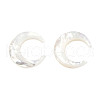 Natural White Shell Connector Charms SSHEL-N034-159-4