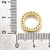 Brass Micro Pave Clear Cubic Zirconia Linking Rings KK-K401-17G-3