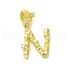 Rack Plating Brass Micro Pave Cubic Zirconia European Dangle Charms KK-L210-015G-N-1