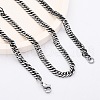 4.5MM 201 Stainless Steel Cuban Link Chain Necklaces NJEW-Q013-14C-1