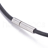 Leather Cord Necklace Making X-MAK-L019-03-2