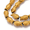 Electroplate Glass Beads Strands EGLA-T025-03G-3