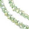 Electroplate Transparent Glass Beads Strands EGLA-U004-03A-AB02-3