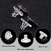 SOFPLATE Clear Silicone Full-covered Ear Nuts FIND-SP0001-18C-6