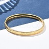 304 Stainless Steel Bangles for Women AJEW-P127-07G-2