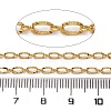Brass Textured Oval Link Chains CHC-H113-16G-2