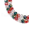 Electroplate Glass Beads Strands EGLA-D300-04-8mm-3