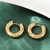 202 Stainless Steel Polishing Hoop Earrings EJEW-M106-02G-01-1